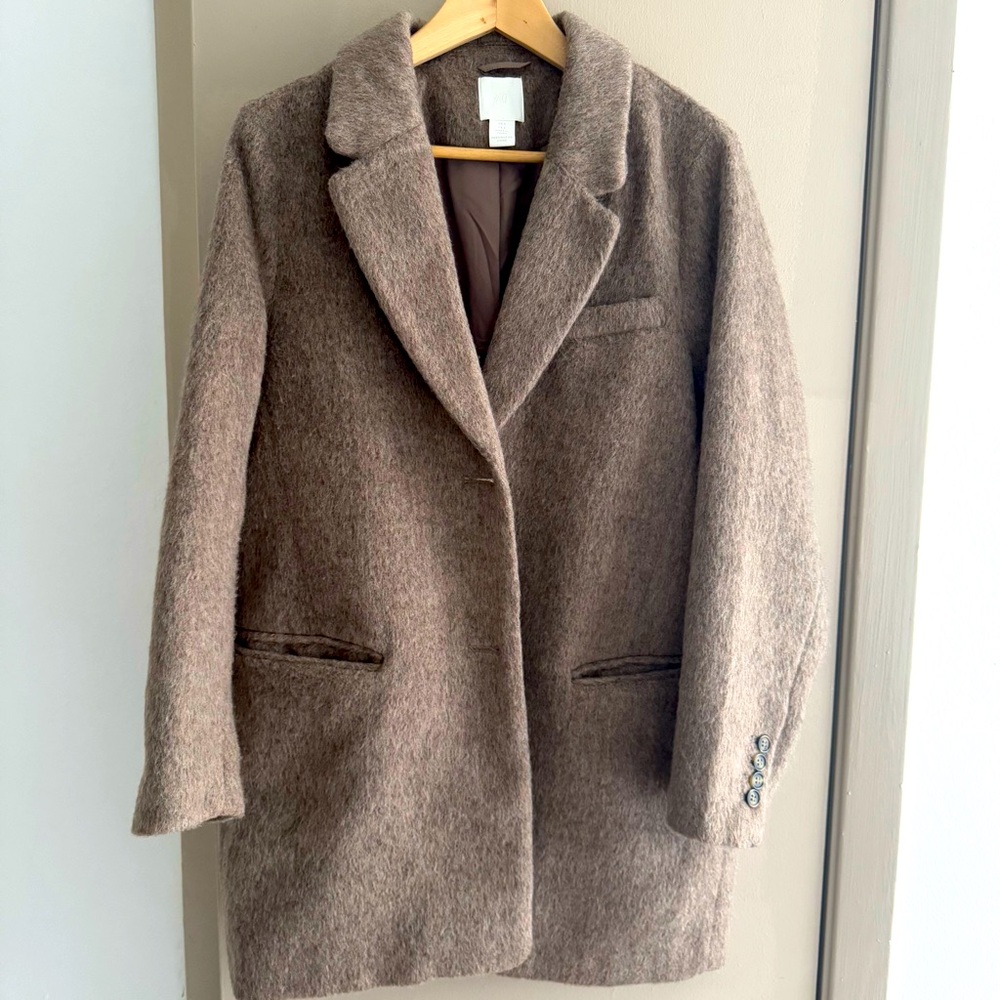 H&M Classic Wool Coat - Ash Brown